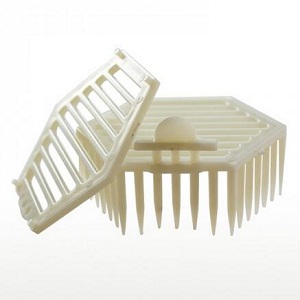 Beekeeping tools double cover plastic queen bee cage for sale